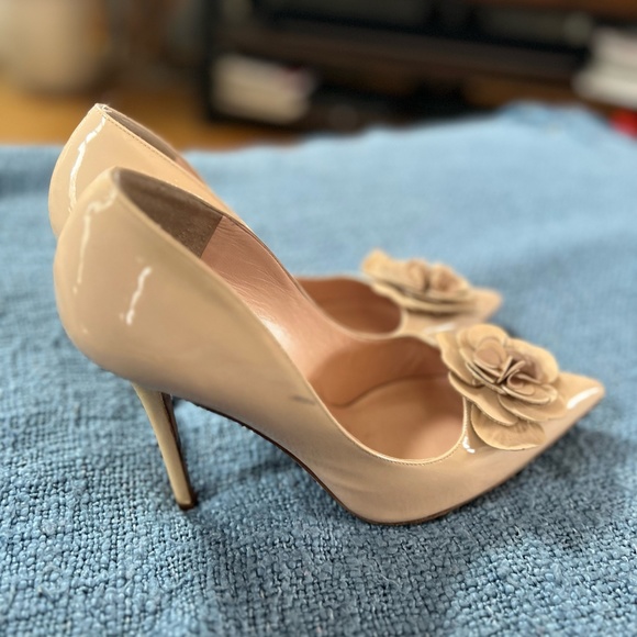Beige/Baby Pink Kate Spade High Heels Size 9.5 - true to size - Picture 1 of 5